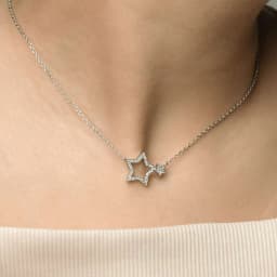 Серебряное колье SN221