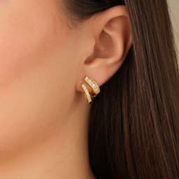 Серебряные серьги SE869YG