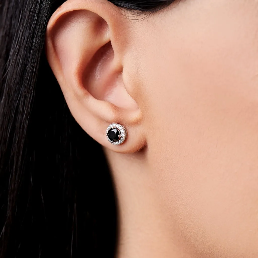 Серебряные серьги SE214RD5BK