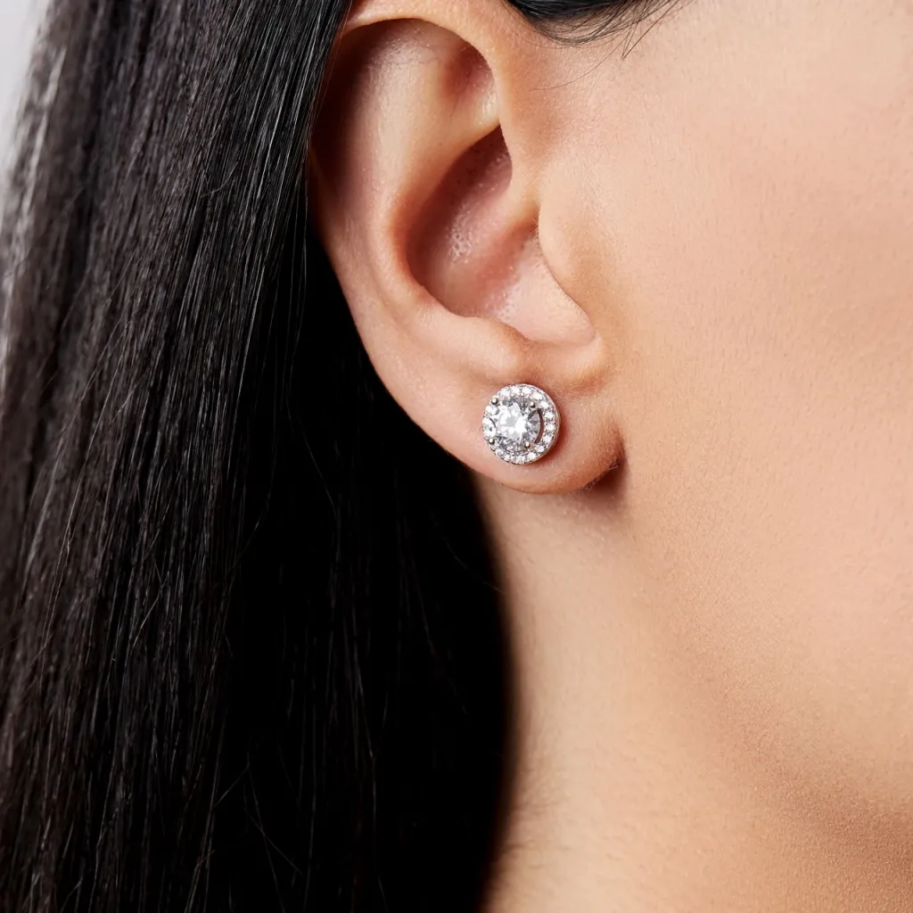 Серебряные серьги SE214RD6W