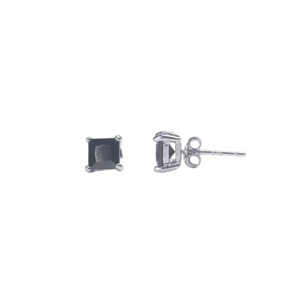 Silver Earrings SE215SQ4BK