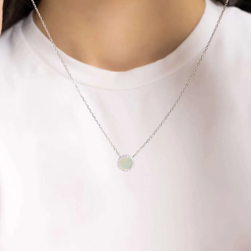 Серебряное колье SN152S
