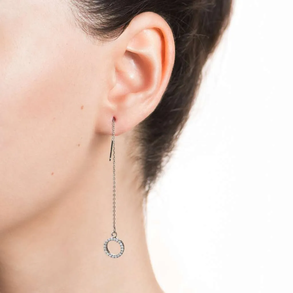 Серебряные серьги SE539