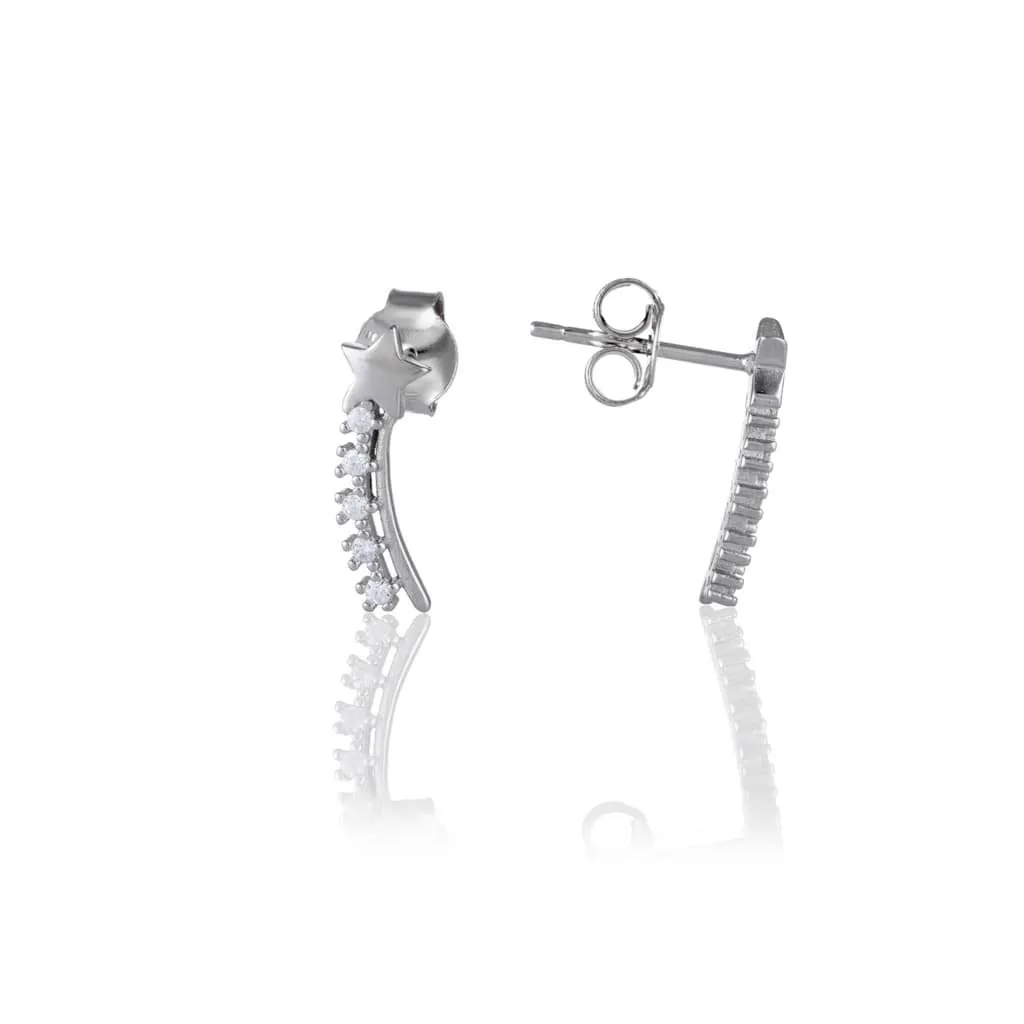 Серебряные серьги SE550
