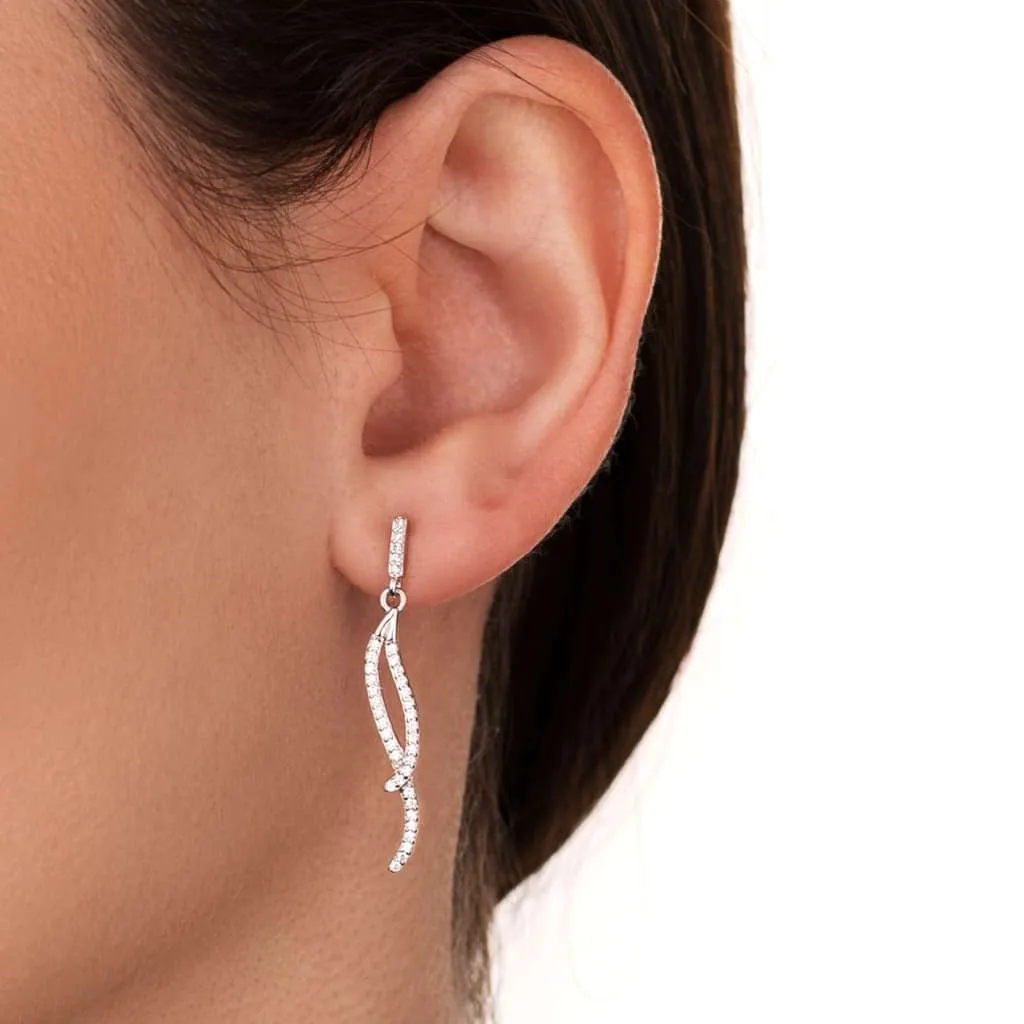 Серебряные серьги SE562