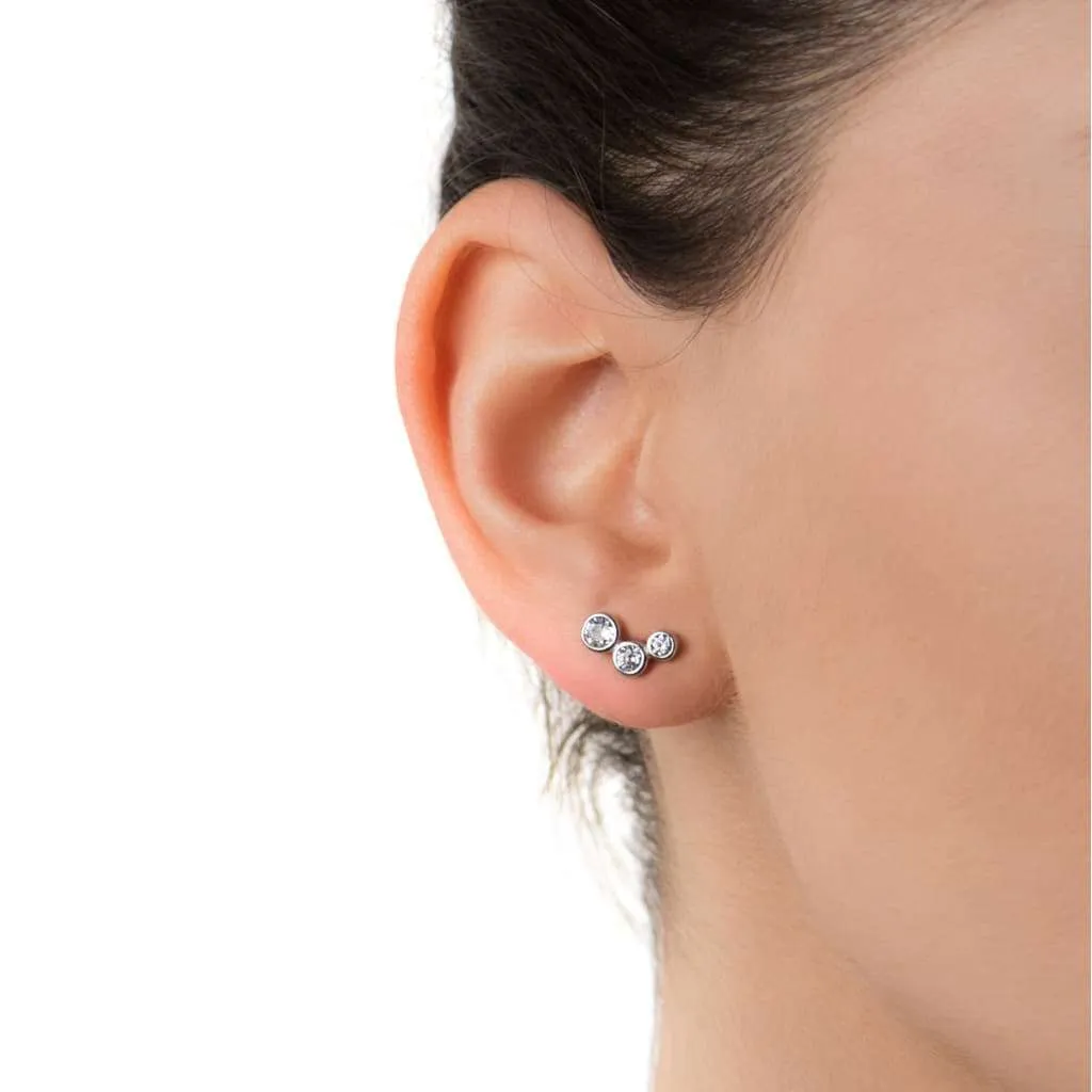 Серебряные серьги SE575