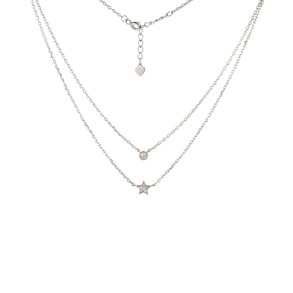 Серебряное колье SN178
