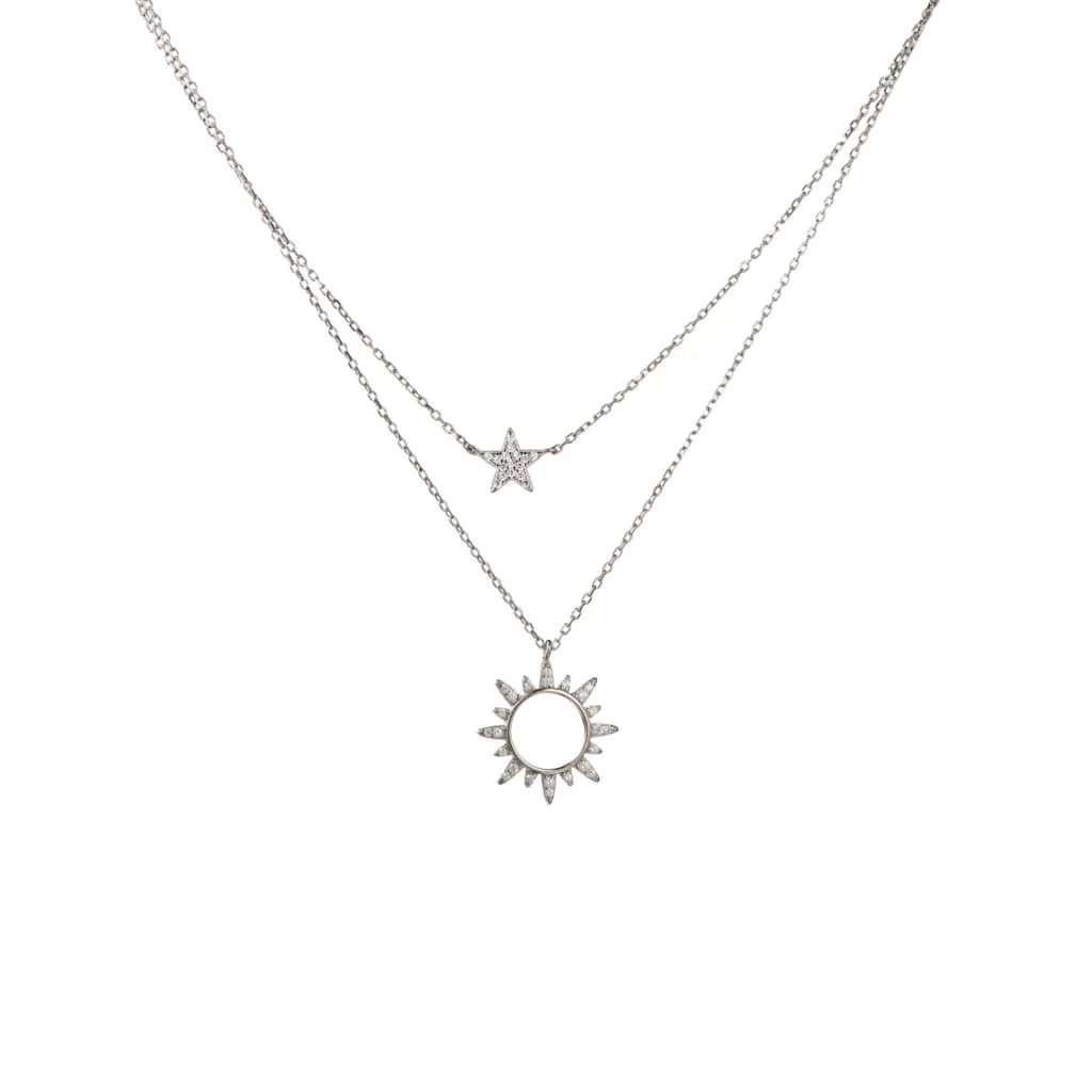 Серебряное колье SN182