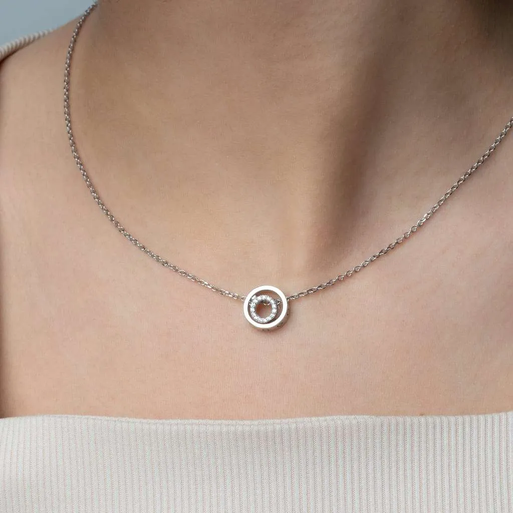 Серебряное колье SN215