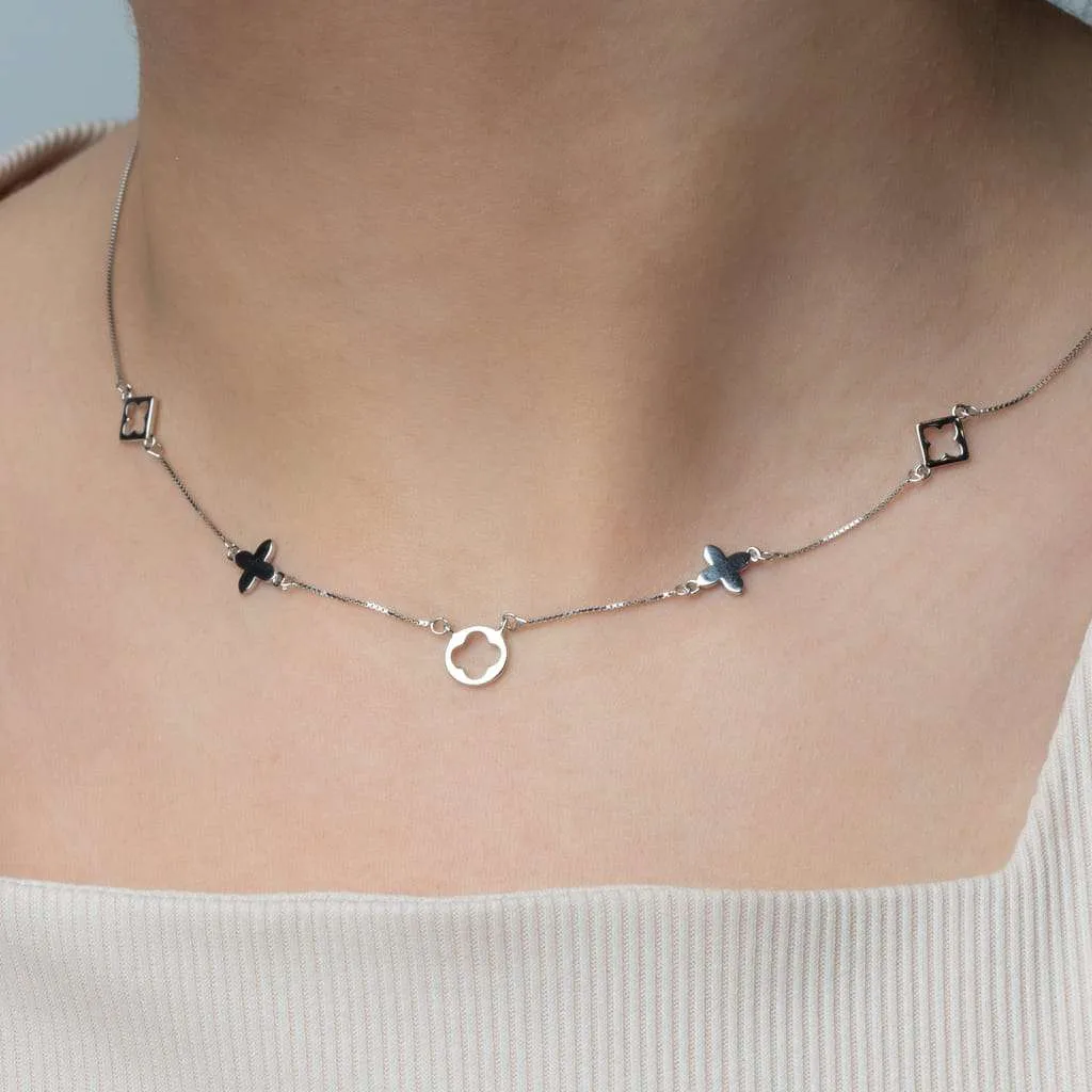 Серебряное колье SN242