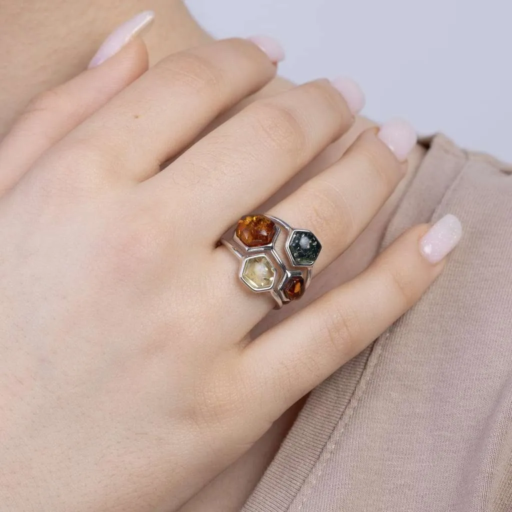 Серебряное кольцо SR178