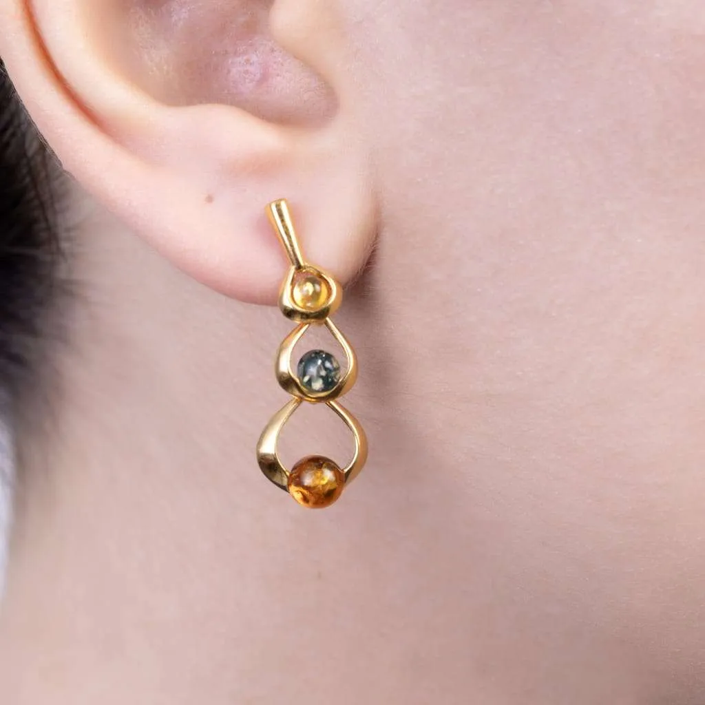 Silver Earrings SE675GP