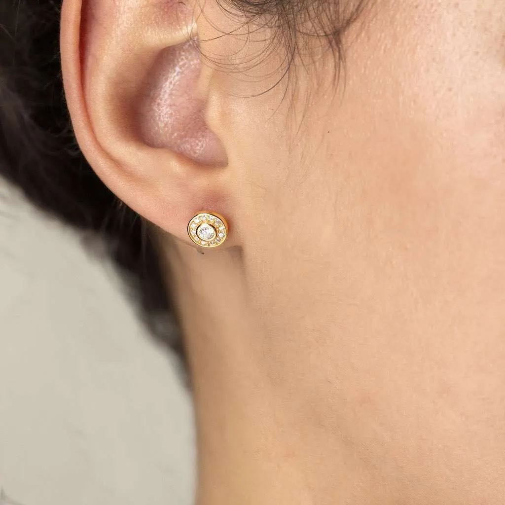 Silver Earrings SE835GP