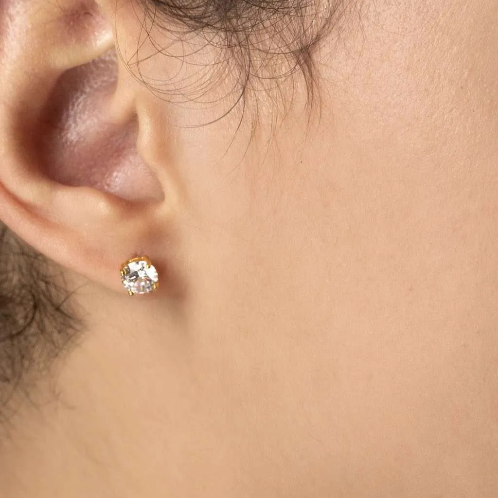 Silver Earrings SE215PR6WGP