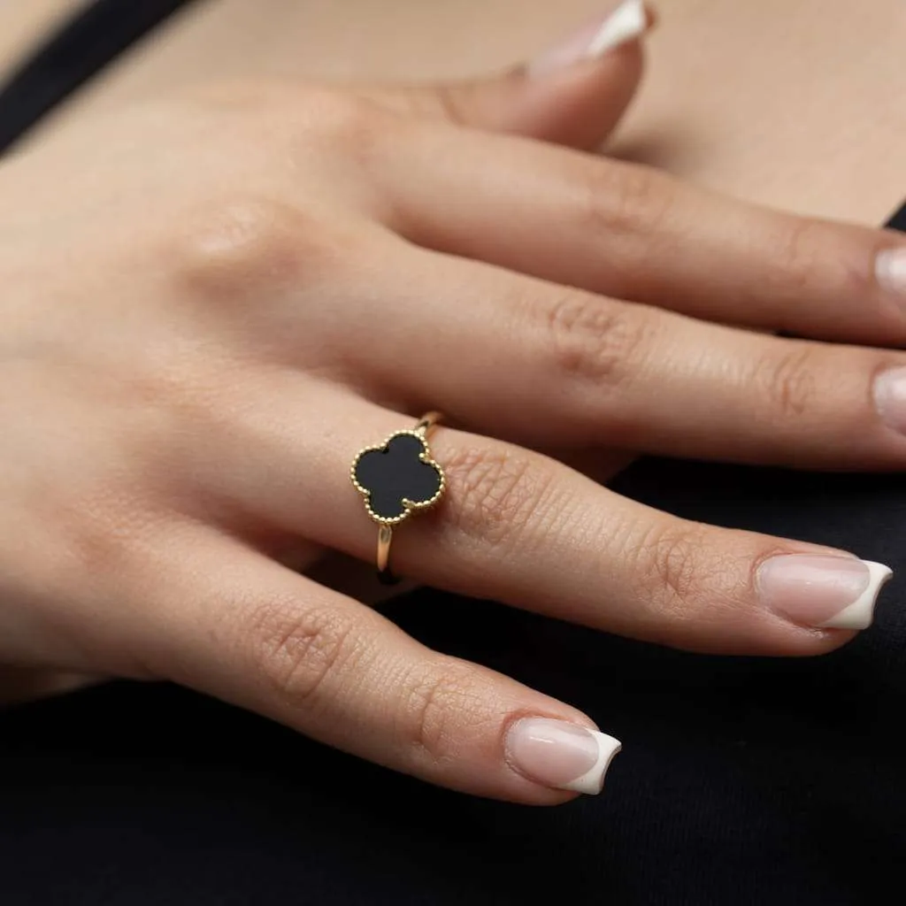 Silver Ring SR164BKGP