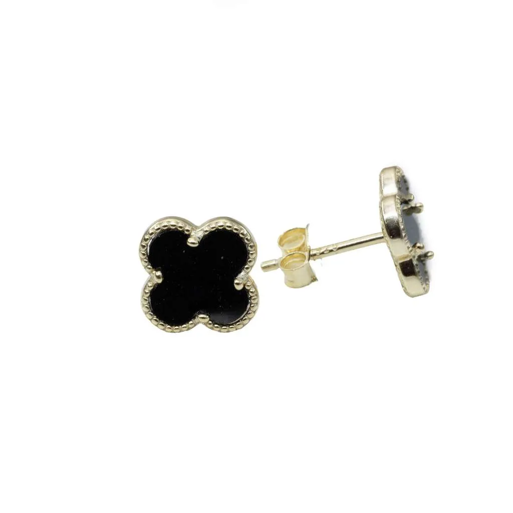 Silver Earrings SE803BKGP