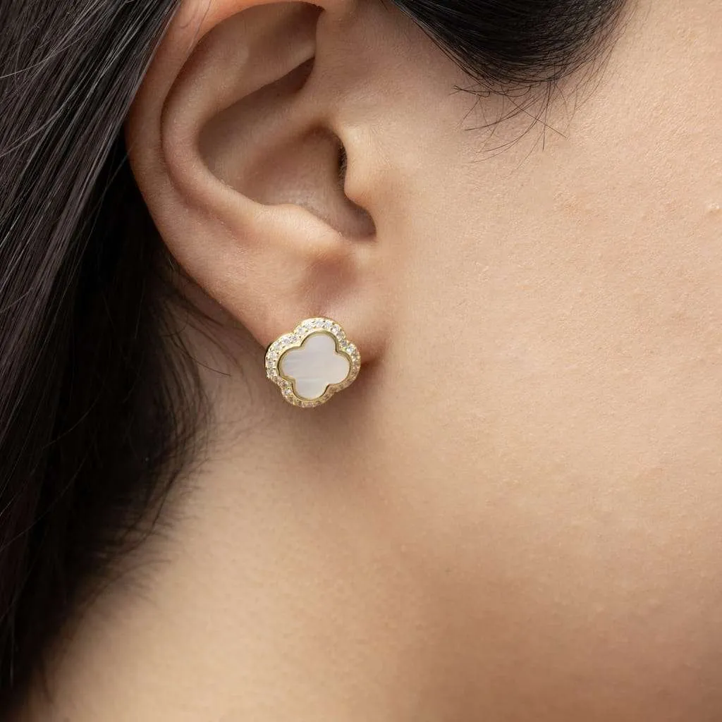 Silver Earrings SE455WGP