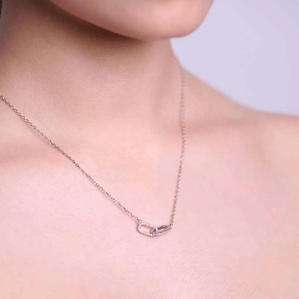 Серебряное колье SN275
