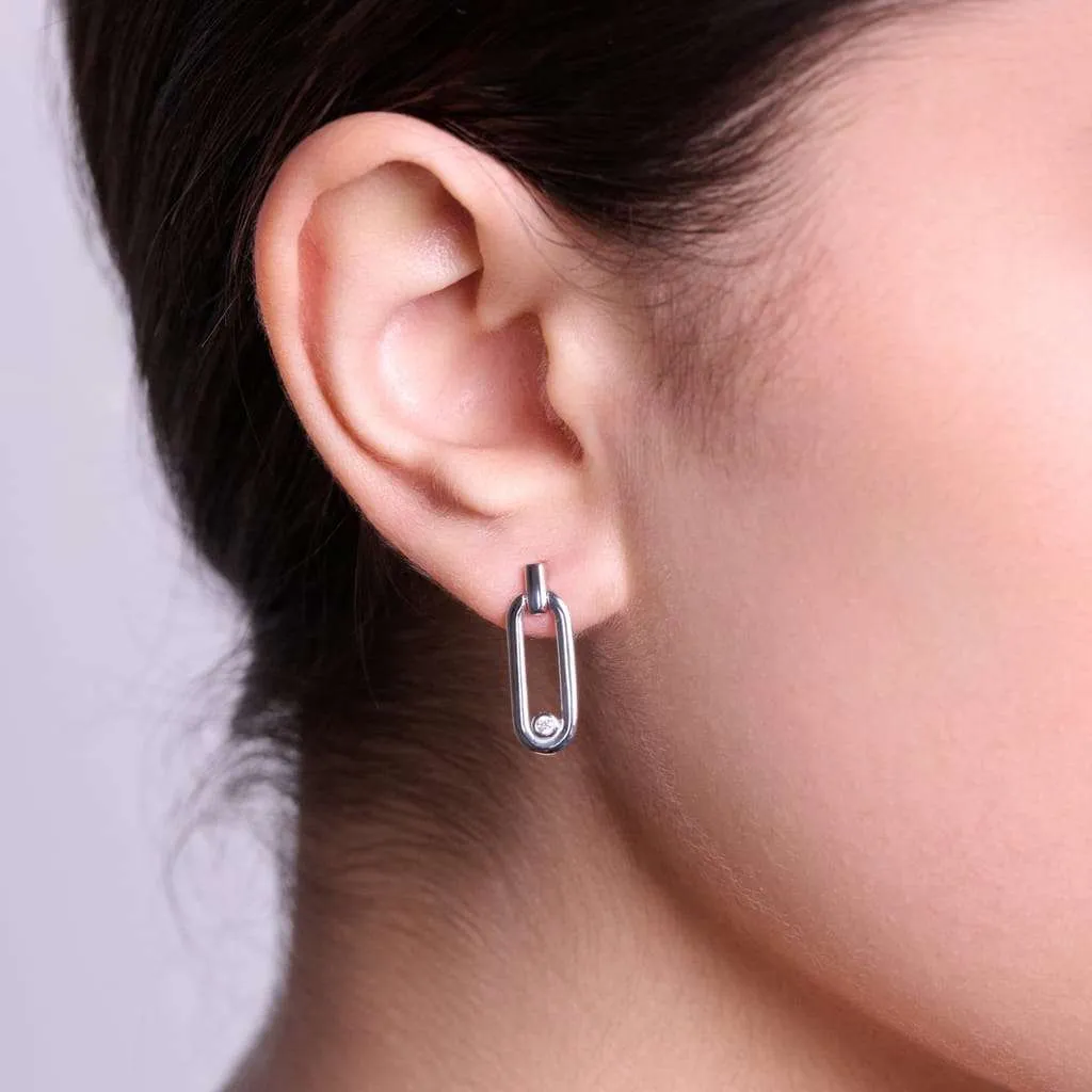 Серебряные серьги SE860