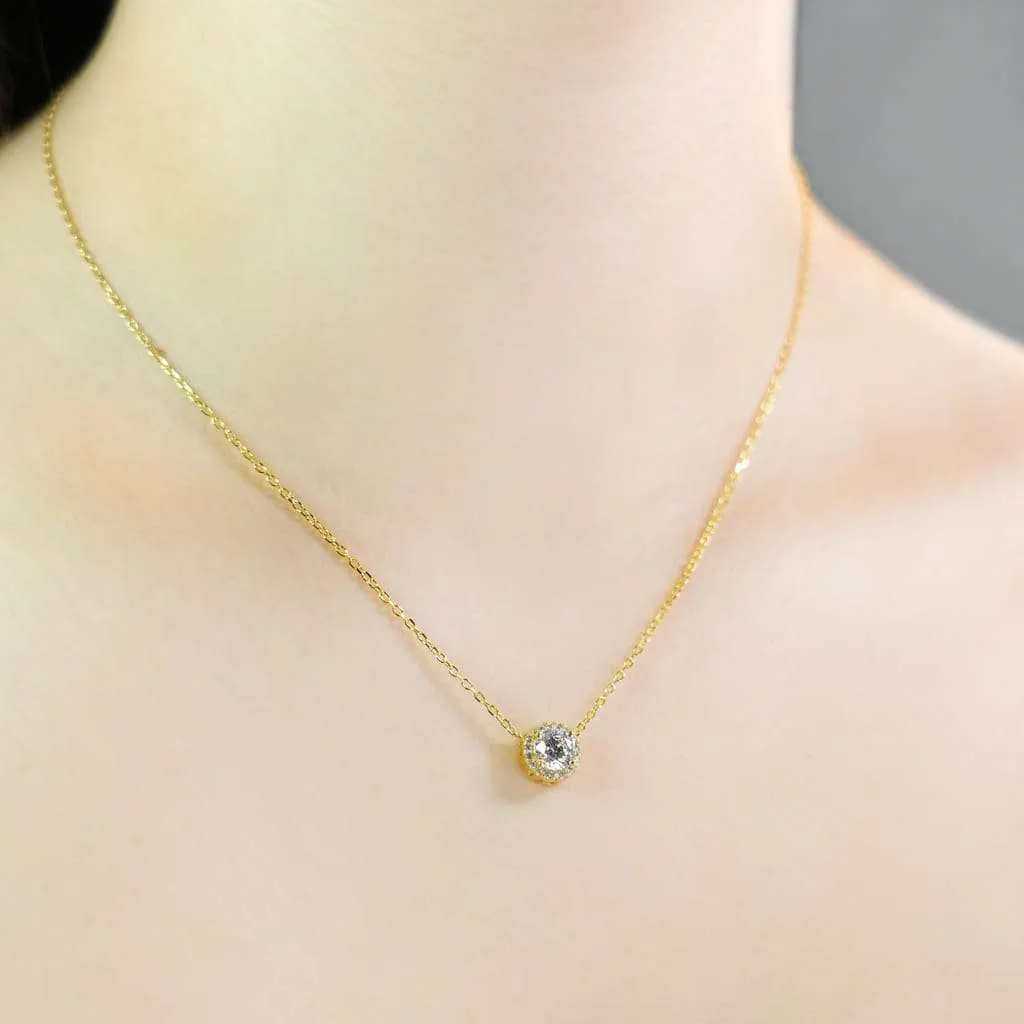 Silver Necklace SN281GP