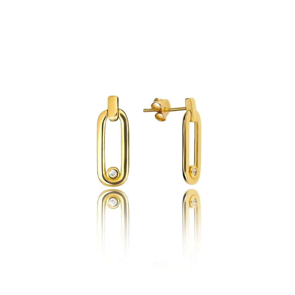 Silver Earrings SE860GP