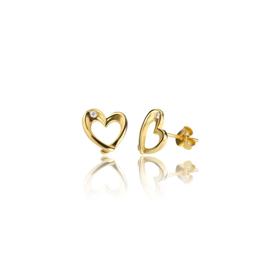 Silver Earrings SE859GP