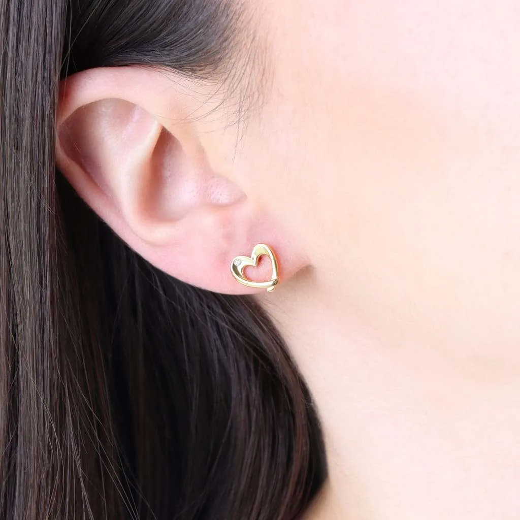 Silver Earrings SE859GP