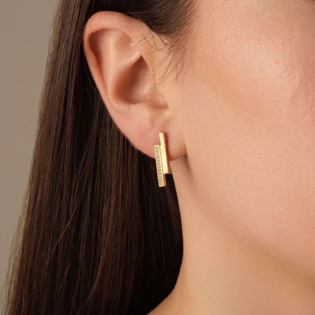 Серебряные серьги SE868YG