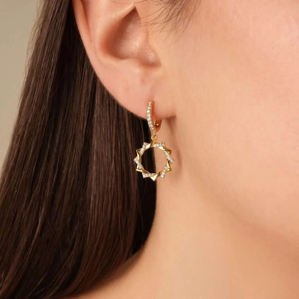 Серебряные серьги SE874