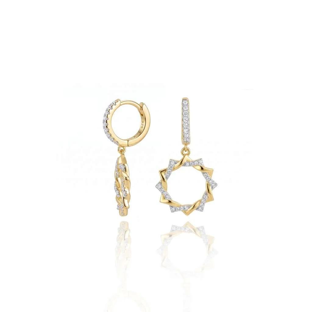 Серебряные серьги SE874