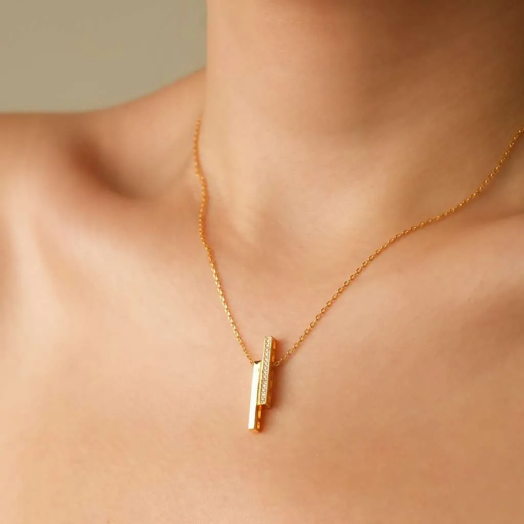 Серебряное колье SN284YG